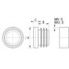 Ribbed round insert [085] (085110069903)
