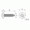 Pan Head tapping torx screw [352-m] (352483241553)